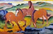 Franz Marc Grazing Horses iv (mk34) oil